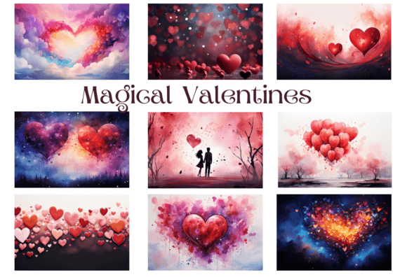 Elevate Your Projects with 40 Valentine's Backgrounds in JPG Format