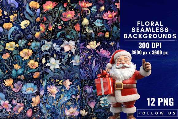 Floral Seamless Backgrounds: A Garden for Your Designs