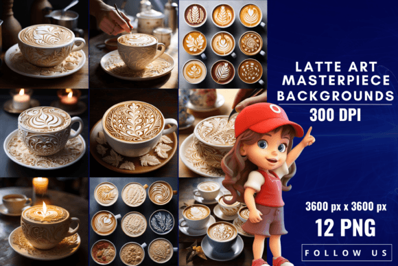 Latte Art Masterpiece Backgrounds: A Designers Guide