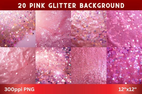 Pink Glitters Digital Papers Backgrounds: A Designer's Sparkling Asset
