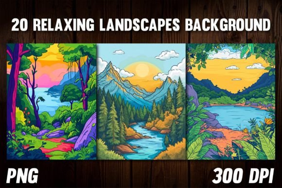 Relaxing Landscape Backgrounds for Calm Creations