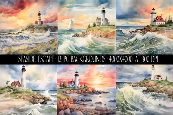 Seaside Escape Backgrounds: Your Coastal Design Toolkit