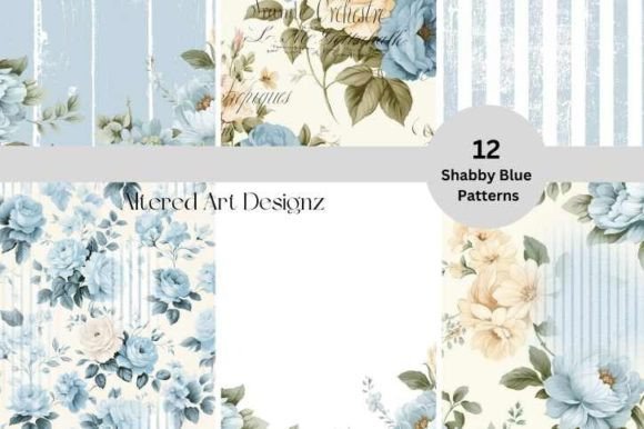 Shabby Blue Backgrounds: A Designer's Go-To for Vintage Charm