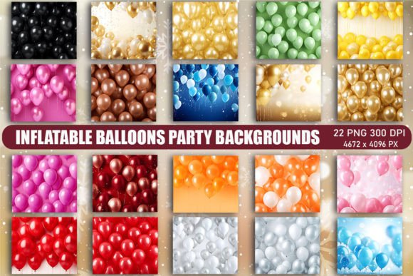 Transform Any Design with Inflatable Balloons Party Backgrounds