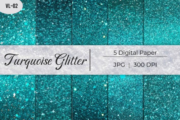 Turquoise Glitter Paper Backgrounds: A Guide for Digital Creators