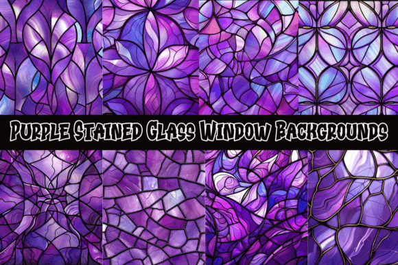 Unveiling the Majestic Allure of Purple Stained Glass Window Backgrounds