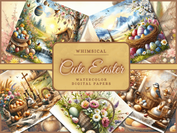 Watercolor Easter Backgrounds: A Designer's Spring Palette