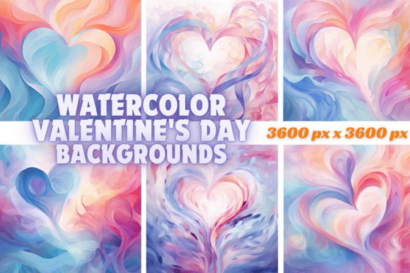 Watercolor Valentine's Day Backgrounds: A Soft Touch of Romance