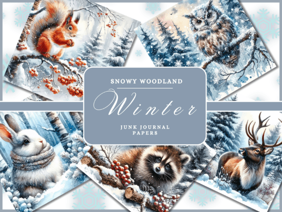 Winter Backgrounds Digital Paper Bundle: Creative Uses